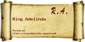 Ring Adelinda névjegykártya